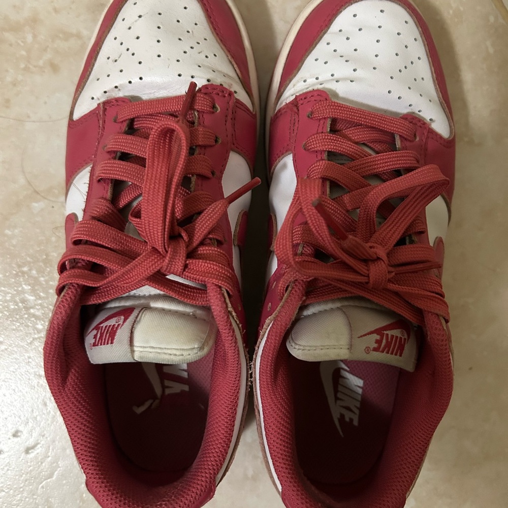 Nike Red and White Athletic Shoes
